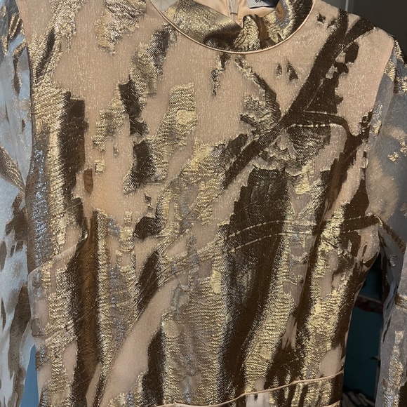 Jonathan Simkhai NWT metallic cocktail dress - Picture 4 of 6